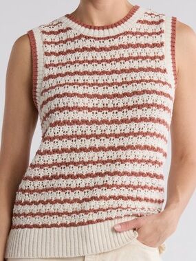 Sanctuary Stripe Cotton
Sweater Tank